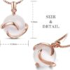 Women's Opal Necklaces Platinum - Image 2
