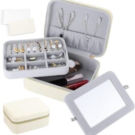 Portable 2-Layer Jewelry Box for Women