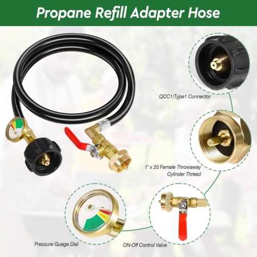 Propane Refill Adapter Hose - Image 4