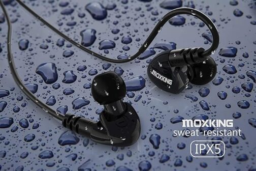 MOXKING Running Sports Earbud Headphones Wired