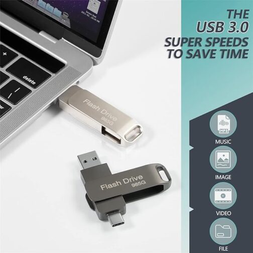 USB C Memory Stick，985GB Flash - Image 2