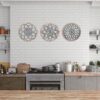 Pack of 3 Rustic Wall Decoration Round Farm - Image 3