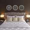 Pack of 3 Rustic Wall Decoration Round Farm - Image 4