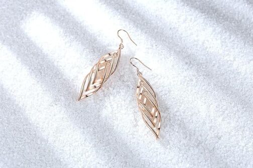 Long Tassel Earrings Gold Plated - Image 4