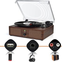 Vinyl Record Player Wireless Turntable