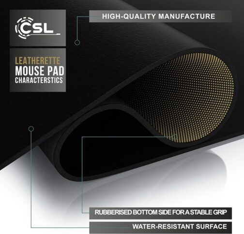 CSL - XXL Leather Look Mouse Mat - Mouse Pad - Image 4