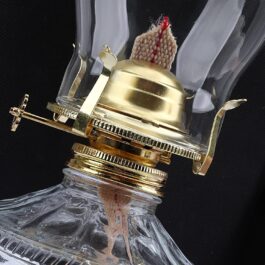 Oil Lamp for Indoor Use Vintage Glass