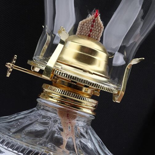 Oil Lamp for Indoor Use Vintage Glass - Image 2