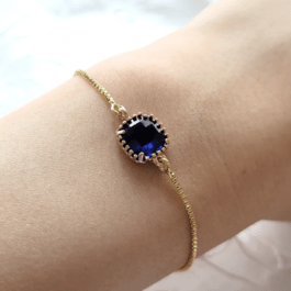 Sapphire dainty bracelet