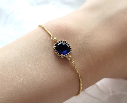 Sapphire dainty bracelet - Image 2