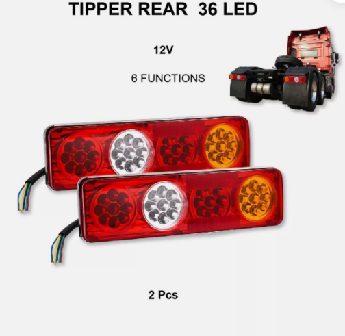 PAIR 12V LED Back TAIL LIGHTS - Image 2