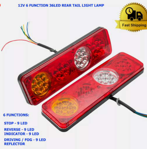 PAIR 12V LED Back TAIL LIGHTS - Image 4