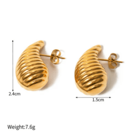 PAbbeu 18k gold plated earrings