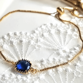 Sapphire dainty bracelet