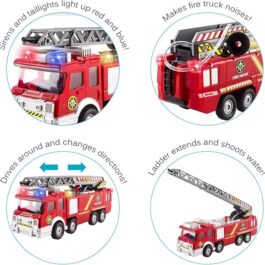 Fire Truck Toy Rescue  with Shooting Water by Vokodo