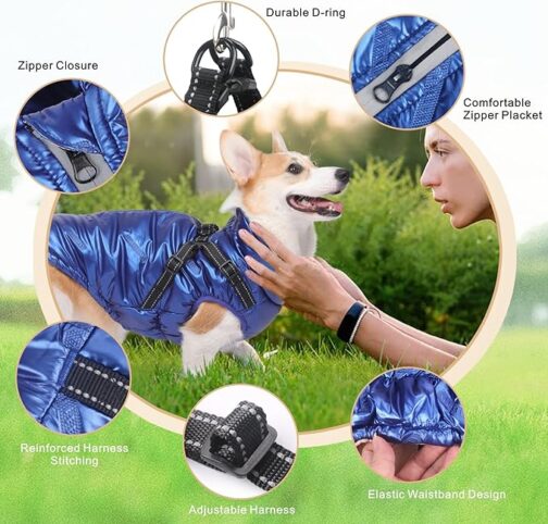 Dolahovy Waterproof Dogs Jacket Coat Winter - Image 4