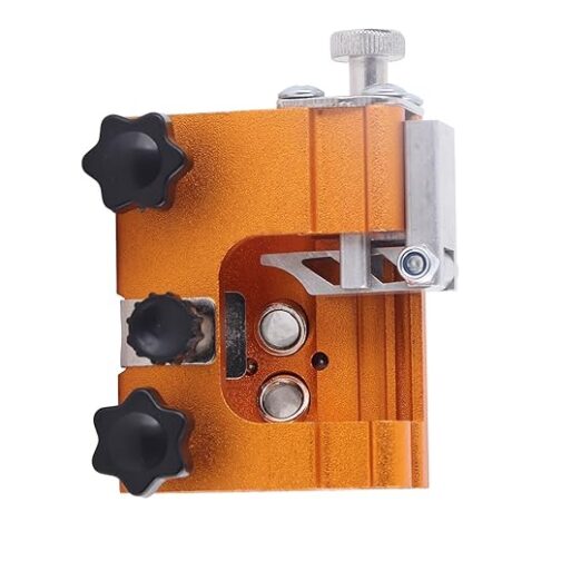 Chainsaw Sharpener,Chainsaw Chain Grinding Mould,Hand Curved Chain Sharpener Aluminum Alloy Portable Chainsaw Grinding Tool,Grinding Stones - Image 4