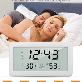 Multifunction Thermometer Hygrometer Clock