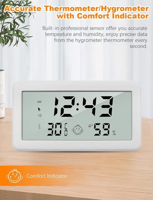 Multifunction Thermometer Hygrometer Clock - Image 3