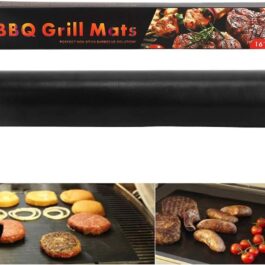 BBQ Grill Matt, Reusable PTFE + Glass Fiber BBQ Pad