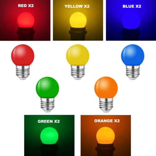 Colored LED Bulbs 40 pack - Image 8