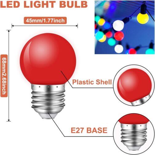 Colored LED Bulbs 40 pack - Image 10