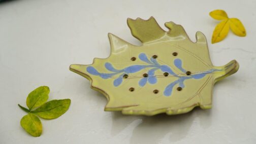 Ceramic Soap Dish Leaf