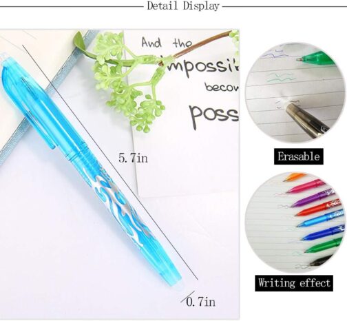 Erasable Gel Pens 6 pcs - Image 3