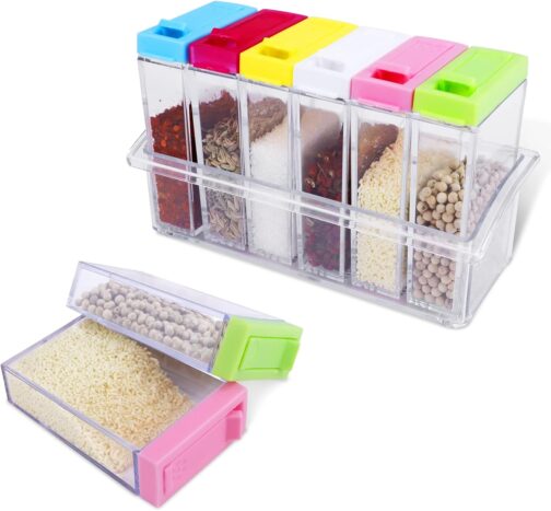 Plastic Spice Shaker Set of 6 - Image 4