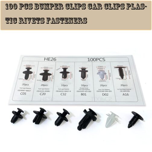 100 Pcs Bumper Clips - Image 3