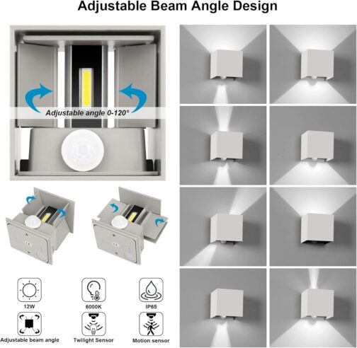 LEDMO LED Wall Light with Motion Sensor - Image 2