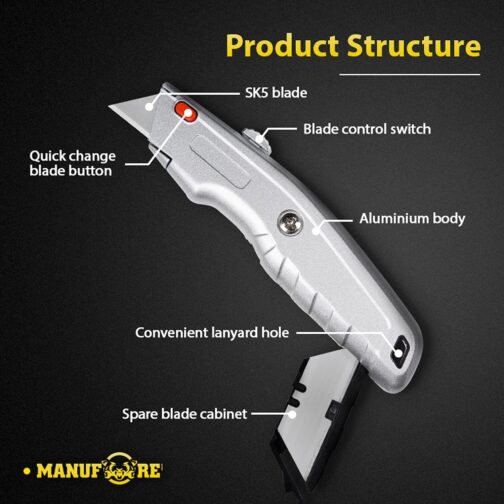 MANUFORE 2 Pack Utility Knife - Image 2