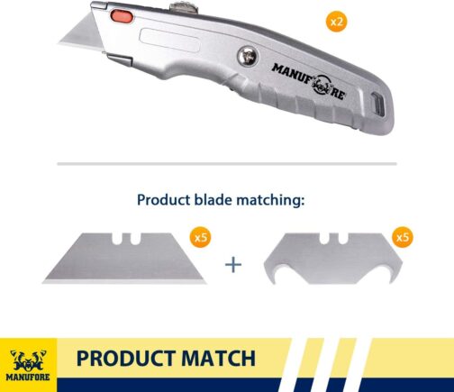 MANUFORE 2 Pack Utility Knife - Image 3