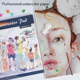 Watercolour Paper Pad, Pack of 2 (66 Sheets)