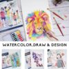 Watercolour Paper Pad, Pack of 2 (66 Sheets) - Image 5