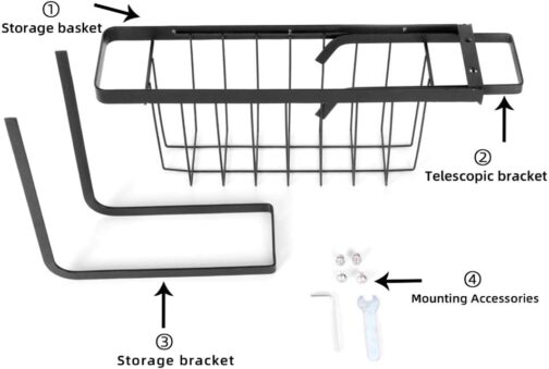 Telescopic Sink Storage Rack - Image 2