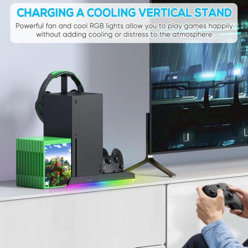 FASTSNAIL 6in1 Vertical Cooling Stand with LED Light for Xbox Series X - Image 5