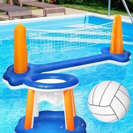 Inflatable Pool Float Set Games Pool Volleyball Net